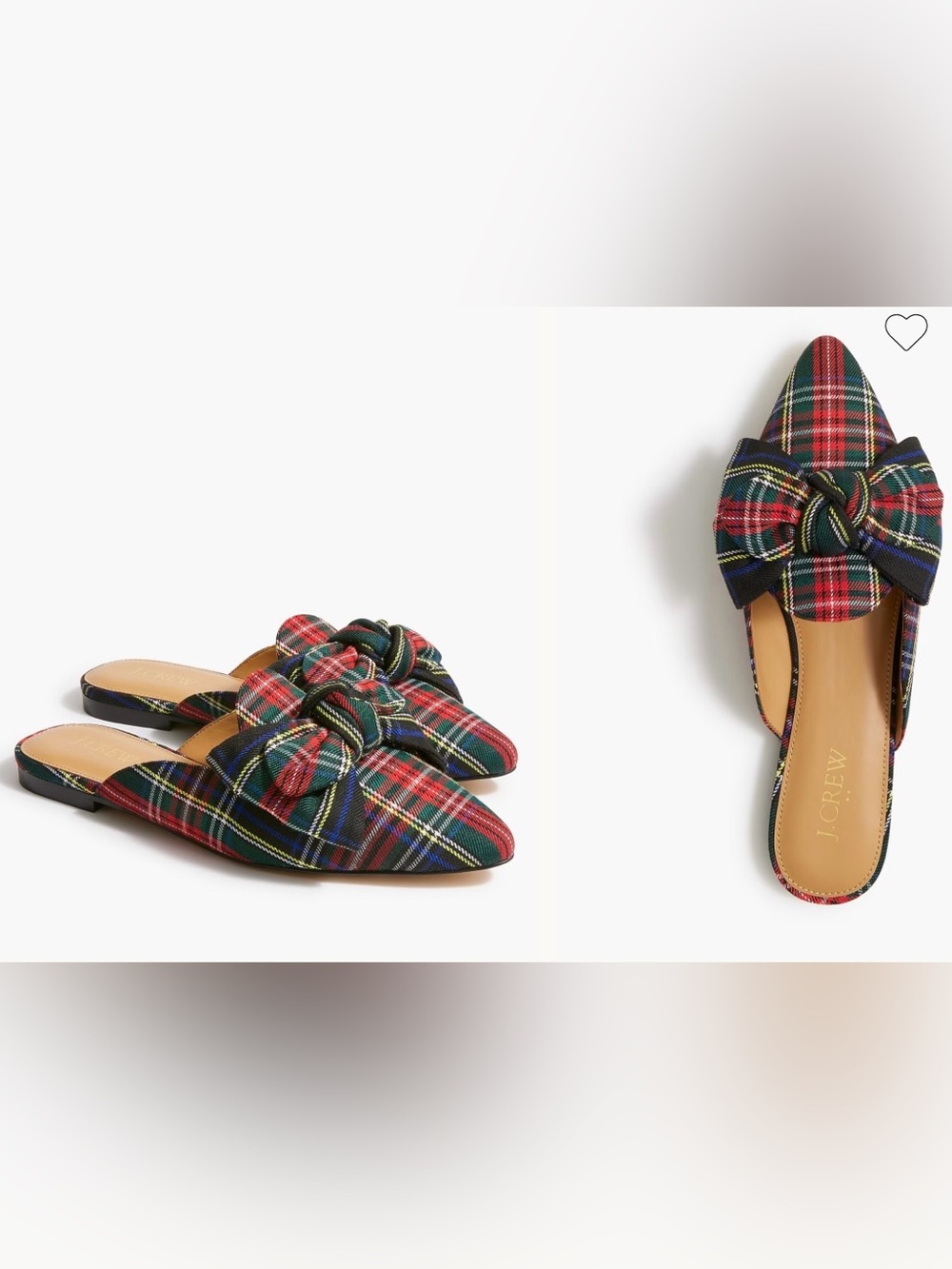 Intentionally Blank Picadeli" Plaid Bow Mule size 7
